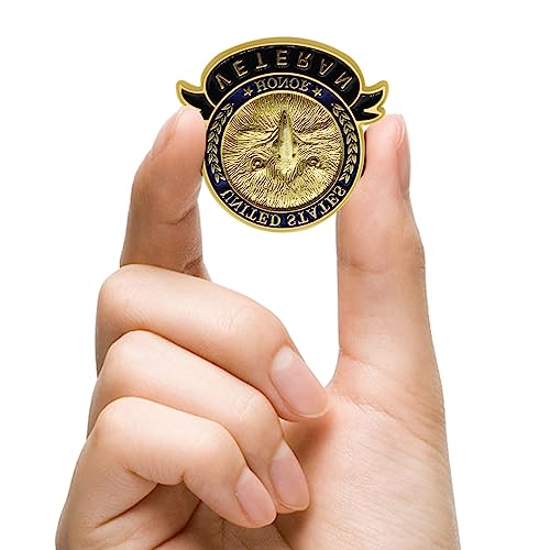 Image of 60 /100 /120 Pcs US Veteran Day Pins- Patriotic American Flag Veterans Day Eagle Lapel pin Badge