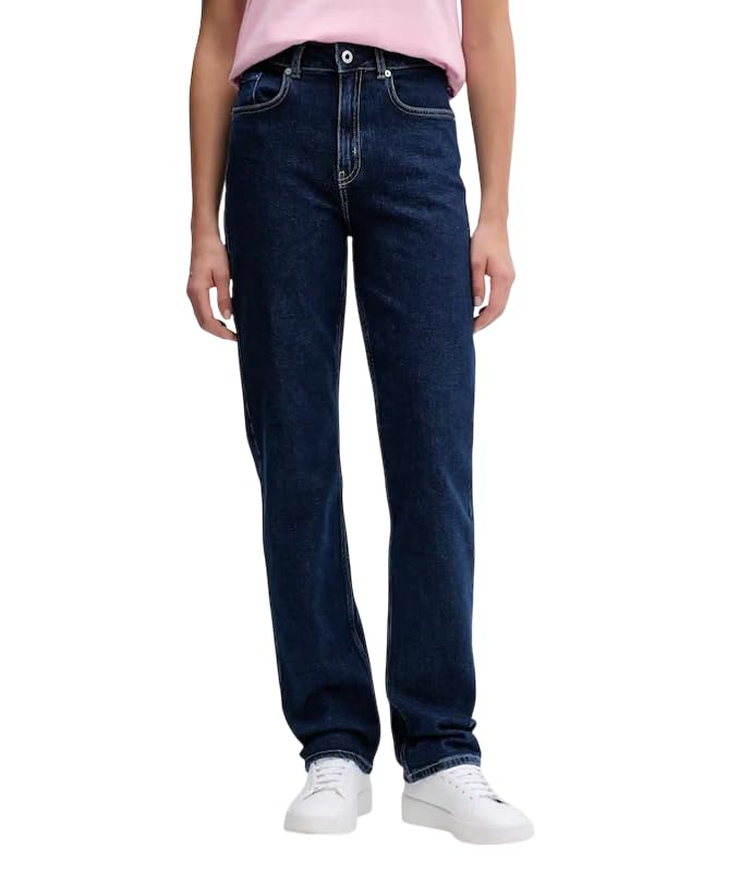Karl Lagerfeld Jeans, Damen, High Rise Straight Denim, Gerades Bein