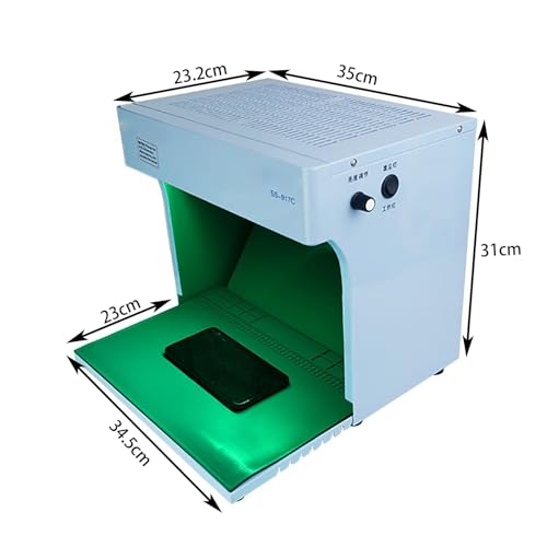 Vertikale Laminar Flow Hood Clean Bench, Doppelventilator Staubfreie Werkbank, Einstellbare Lichthelligkeit, Tragbare Filtereinheit für Handy Reparatur
