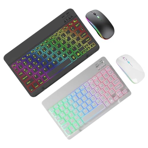 Teclado inalámbrico y ratón para tablet o portátil, ideal para trabajar a distancia