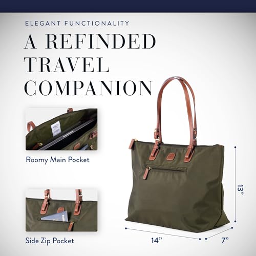 Image of Bric's X-Collection Sportina Large 3-in-1 Tote Bag, Water-Resistant Carry-On w /Pass-Through, Adjustable Strap & Pouch