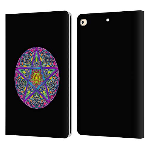 Étui portefeuille iPad 9.7 2017 housse cuir wicca pour lecture et voyage