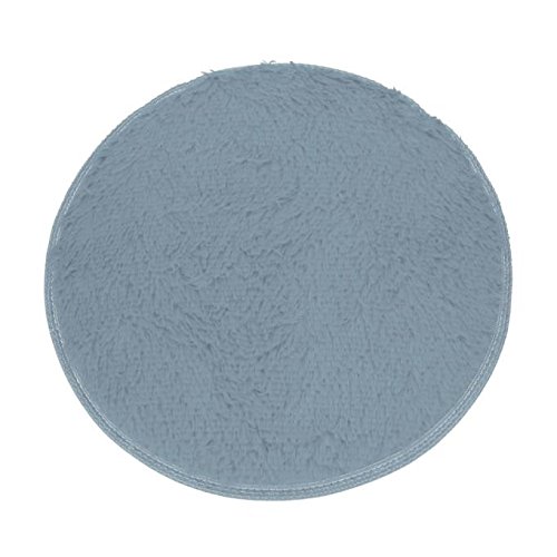 Preisvergleich Produktbild Kingko Runde Teppichmatten weiches Bad Schlafzimmer Boden Dusche runder Matte Teppich Rutschfester (Gray)