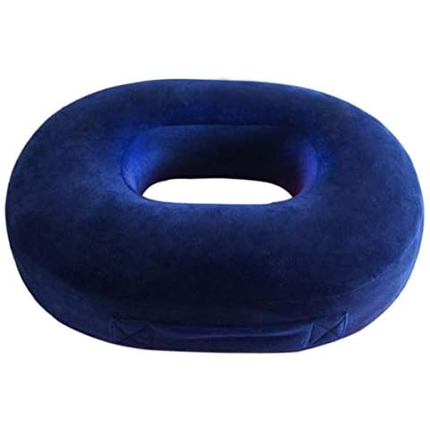 Ecosafeter Orthopedic Ring Memory Foam Cushion - Donut Cushion for Relief of Haemorrhoids and Piles, Coccyx Pain, Suitable for Wheelchair, Car Seat, Office Or Outdoor Cover