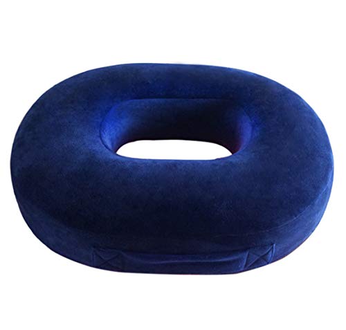 Ecosafeter Orthopedic Ring Memory Foam Cushion - Donut Cushion for Relief of Haemorrhoids and Piles, Coccyx Pain?Suitable for Wheelchair, Car Seat, Office Or Outdoor, Dark Blue