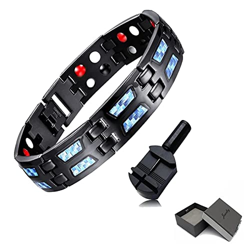 Titanium Power Magnetic Bracelet,Titanium Fit Power Magnet Bracelet ,Carbon Blue Fiber Titanium Slimming Therapy Magnetic Bracelet, Magnetic Lymph Detox Bracelet Lose Weight Cover