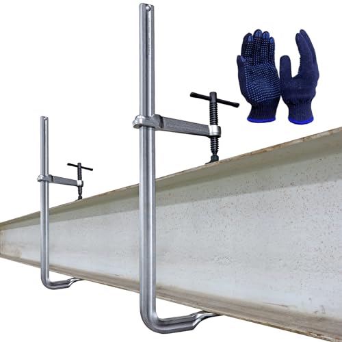 KARRYTON 2-Pack Heavy Duty 16"(400x120mm) F-Clamp W/ 4-3/4" Throat Depth, Bar Size 1"x15/32", 1400LB Clamping Force, Drop Forged Steel Bar Clamps For - View #6