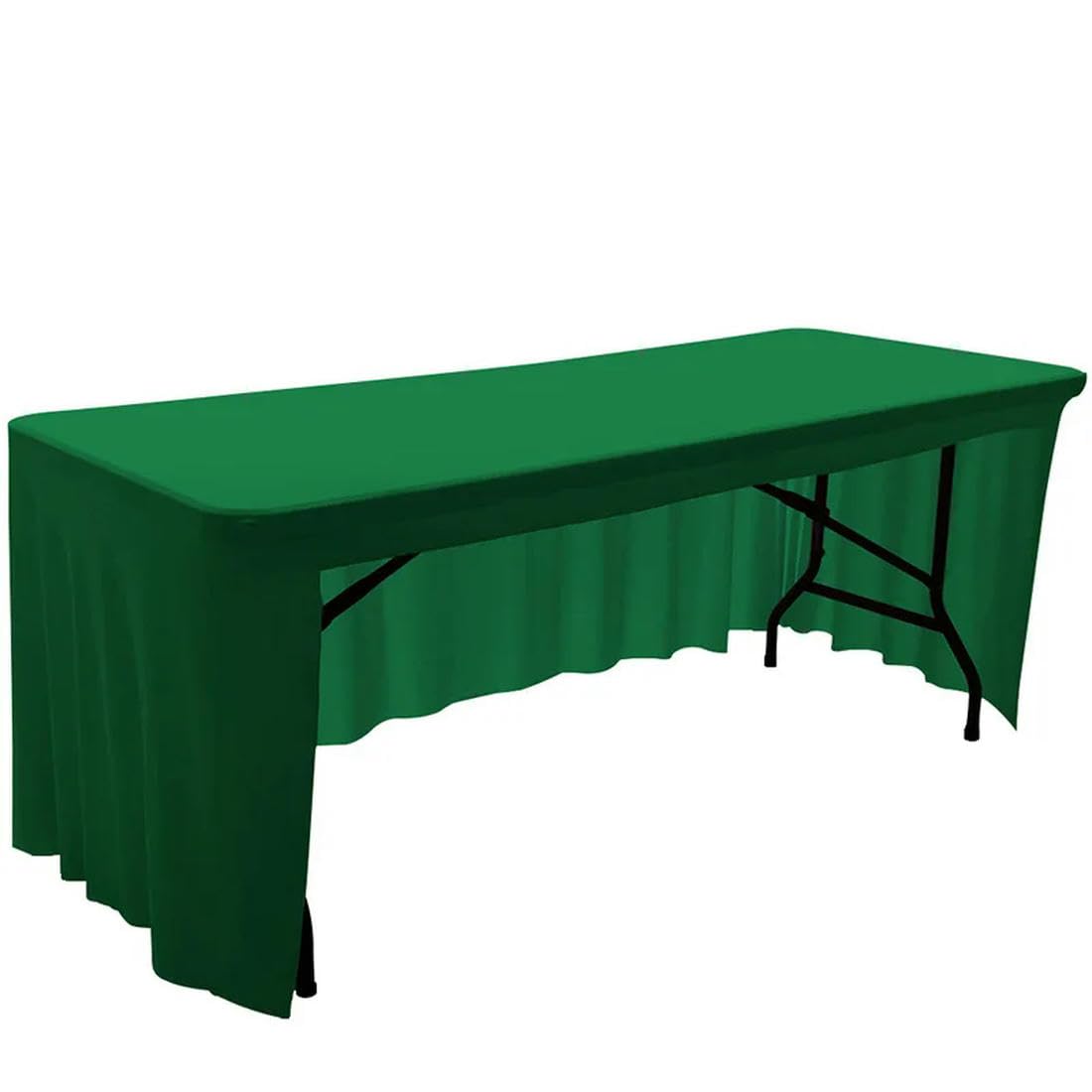 Mantel elástico de licra – Mantel elástico blanco para bodas, banquetes, eventos y fiestas – Falda de mesa perfecta para hoteles y celebraciones