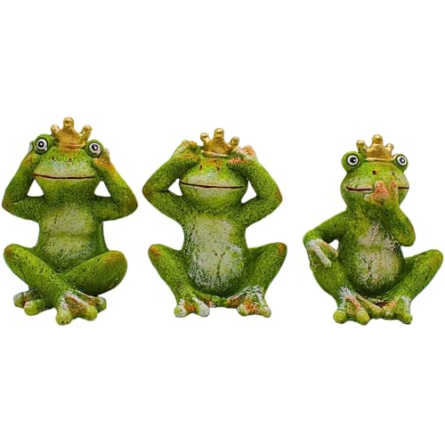 Froschkönige, Teichfrösche, Frösche Garten, Froschfiguren outdoor,...