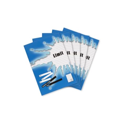 Limit Schulheft A4, 16 Blatt, Lineatur 21, liniert, 5 Stück