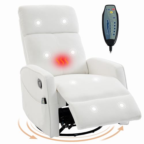Fachmaih Manual Rocking Chair Nursery with Massage and Heat for Adults — view 3