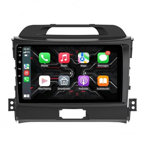 Pantalla Carplay para KIA Sportage 3 de 2010 a 2015 con Android Auto y sistema de 4G y 64G