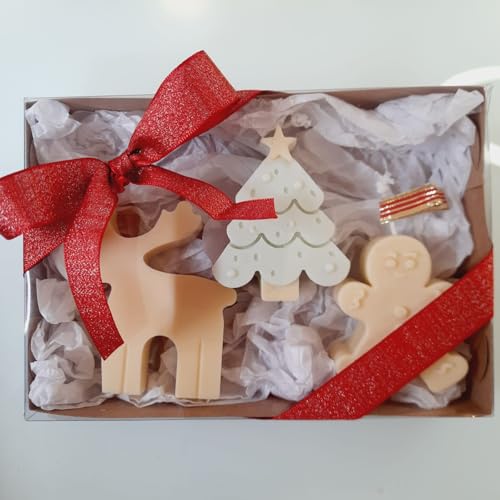 Kit Velas Aromáticas de Natal Presente Velinhas de Natal 3 ítens