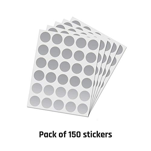 150 Stück, 25mm Rubbelaufkleber Rubbellose Selber Machen, Scratch off Sticker - Silber
