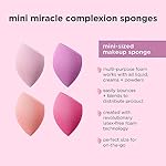 Real Techniques Mini Miracle Complexion Sponge 4 Pack, Small Makeup Blending Sponges, For Foundation & Concealer, Mini Size for Under Eyes & Touch-Ups, Travel Friendly, Natural Makeup, Latex-Free - Image 4