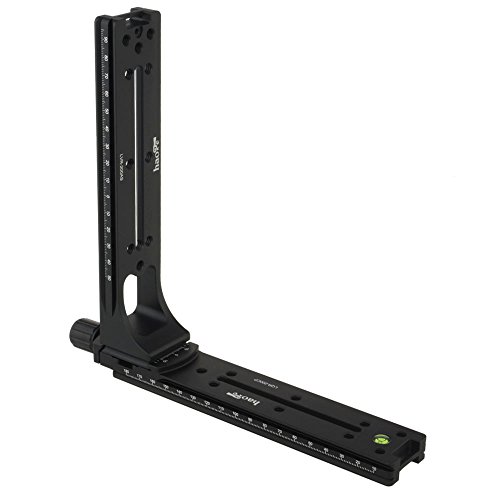 Haoge Juego de rieles verticales de liberación rápida con placa en L para cabeza panorámica panorámica, ajuste Arca Swiss tipo trípode de cabeza esférica AS