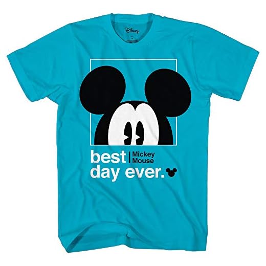 Disney Mickey Mouse Best Day Ever Toddler Youth Juvy Kids T-Shirt (5/6, Turquoise)