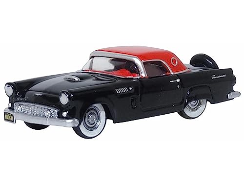 Modelo a escala 1:87 Ford Thunderbird Negro 1956 miniatura 1