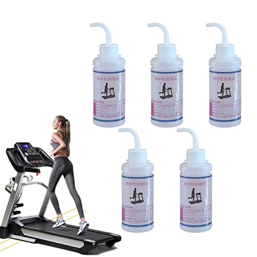 fdsfa Laufband-Schmieröl aus Silikon, für Laufbänder, 5 Flaschen x 90 ml, antistatische Schmierung, geeignet für fast alle Arten von Laufbänder, 90 ml Cover