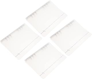 TEHAUX 20 Peças Capa Protetora Fichário Fichário Diário Fichário Protetor Recarregável Fichário Fichário Transparente Caso Transparente Fichário De Scrapbook 6 Furos Capa Fichário Ferro