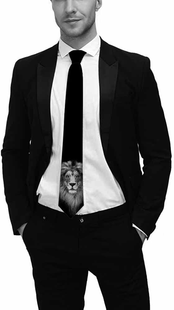 Yekiua Starry Night Men's Tie Vincent Van Gogh Night Palace Moon Formal Business Wedding Neckties Ties For Men - Image 6