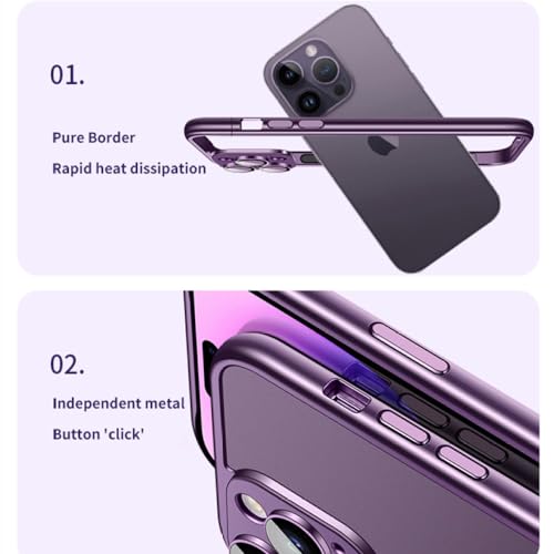 Coque iPhone bumper amovible cadre PC couverture antichoc iPhone 14 13 - 2