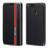 Shantime Custodia flip in pelle per Nubia Z17 Mini - Nero