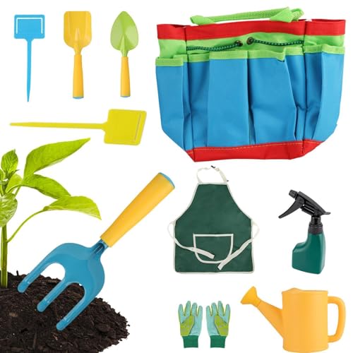 Outils de jardinage pour enfant et petit tablier contre les taches de boue