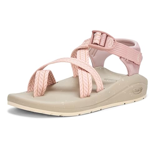 Chaco Women's Cushz Toe-loop Sandal, Frond Pink Salt, 8