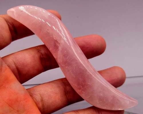 Vista 5 de Home Decoration Natural Rose Quartz Crystal Gemstone Massage Wand for Reiki Full of Texture