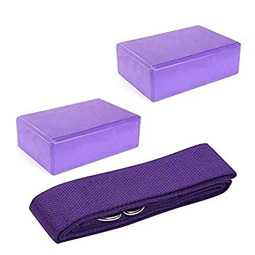 Langing, set di 3 pezzi da yoga e cinghie, in