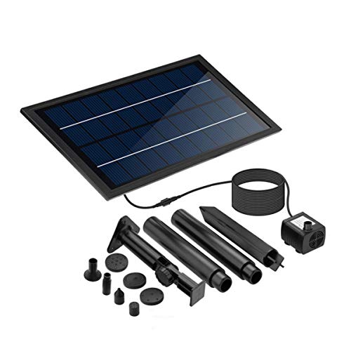 Lewisia 8W Solar Water Fountain Pump For Bird Bath Patio Pool Koi Pond Pot Garden Decoration Solar Powered Submersible Water Pump Kit #TOP6