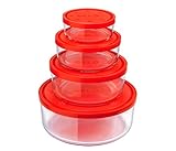 Bormioli Rocco 226018S02021990 4-teiliges Set an Gefrierboxen