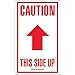 Lbls,Caution-This Side Up,Arrow,3x5,500/RL