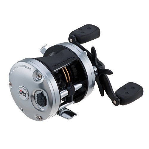 Abu Garcia Ambassadeur C3 Conventional Reel, Size 6500 (1292723), 3 Stainless Steel Ball Bearings + 1 Roller Bearing, Carbon Fiber Star Drag, Max of 15lb | 6.8kg, Silver by Abu Garcia - Used condition - US$113.52