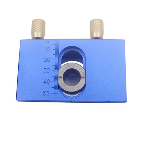 Sinocmp Doweling Jig Kit With 5 Dowel Drilling Sleeves (6/8/10Mm) For Precision Woodworking, Blue Aluminum Alloy Dowel Jig, 5 Years Warranty, Have Install Instruction On Youtube #TOP7