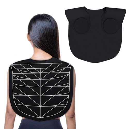 Derkerry Silicone Hair Cutting Guide Collar & Cape Black
