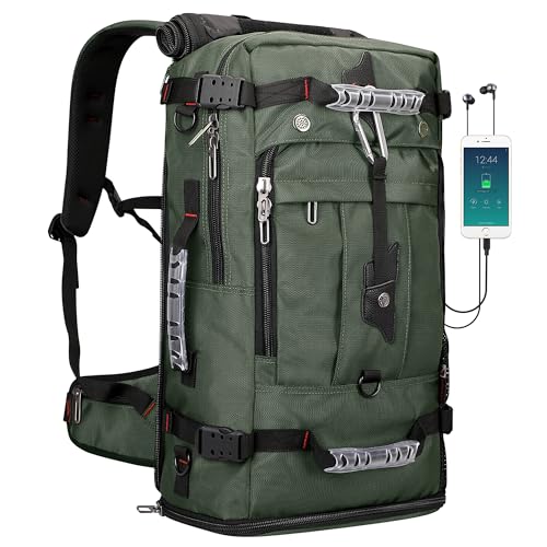 Image of WITZMAN Travel Backpack for Men Convertible Carry On Luggage Backpack fit 17 Inch Laptop for Airplane