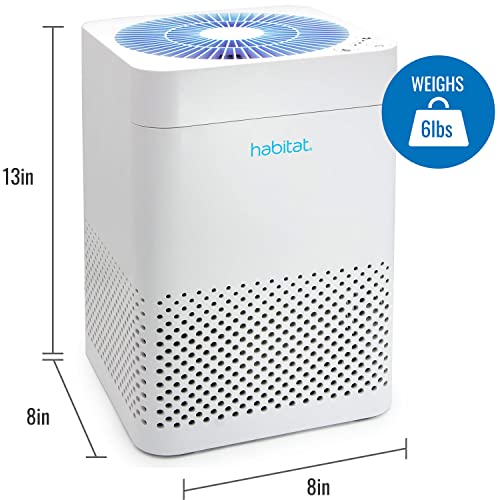 Image of Habitat 150A(e) True HEPA Filtration System, Realtime Air Quality Sensor, Covers Up to 900ft, Removes 99.97% of Airborne Particles and Viruses, Long-Lasting Filter, Quiet Fan