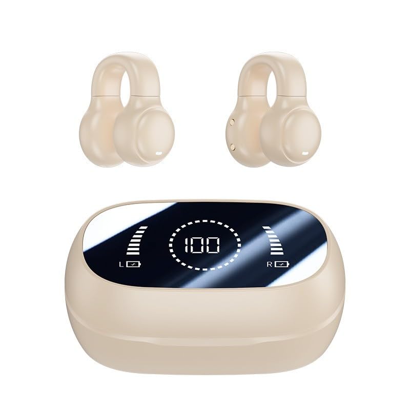 NiuLumea Casque d'écoute sans fil à conduction osseuse pour iPhone 15/14 Series 5.0, écouteurs...