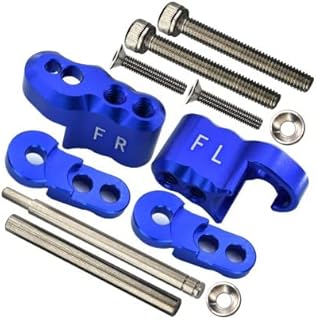 GPM for Traxxas X Maxx 4X4 Upgrade Parts Aluminum Front Adjustable Shock Mount - 1 Set Blue