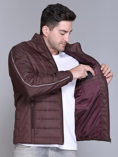 Image of RARE TIMES Men Puffer Jacket | Padded Jacket | Quilted Jacket | Trendy Winter Full Sleeve with Zipper Pocket Jacket (Pack of 1)