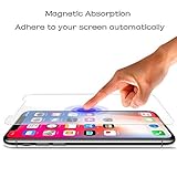 ADDAO Glass Screen Protector Compatible iPhone X, [2-Pack] 0.33mm Clear Film Anti-Scratch Anti-Fingerprint High Light Tempered Glass Screen Protector
