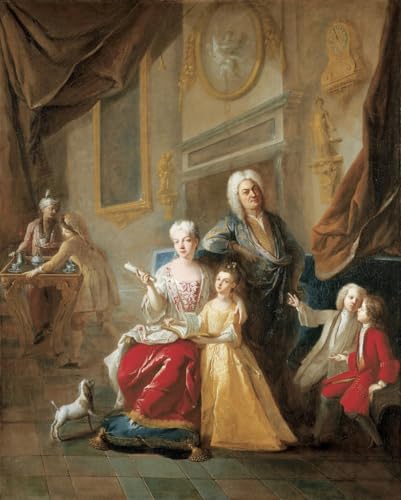 Affiche décorative Art Mural pour salon élégant portrait de famille De Troy