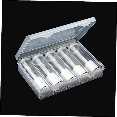 6 tubos transparentes para monedas con caja organizadora miniatura 4