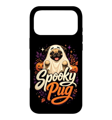 Spooky Pug Halloween Pug Lover Gift Case for iPhone 17 Pro Max