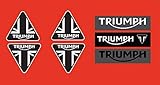 triumph aufkleber set  7 Aufkleber Triumph - Motorrad Stickers Daytona 675 Speed Street Triple Tiger KTR006