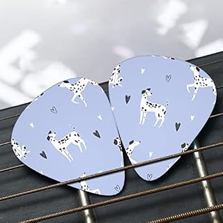 Lot de 12 médiators amusants en forme de chiens dalmatiens – Cadeau unique pour guitare basse électrique et acoustique - Les Beatles, Paul McCartney, John Lennon, RIngo Starr, George Harrison Lot de 12 médiators amusants en forme de chiens dalmatiens - Cadeau unique pour guitare basse électrique et acoustique – Image 7