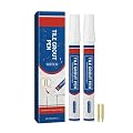 PTILSERY 2pieces Tile Grout Repair Pen with Replaceable Pen Tip for Bathroom & Kitchen Tiles Wall, Water Resistant Tile