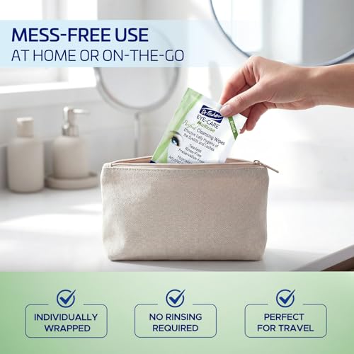 Image of Dr. Fischer Eyelid Wipes - Purified, Non-Irritating, Pre-moistened Eye Wipes for Cleansing Sensitive Skin. Hypoallergenic Make-up Remover (30)
